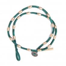 Back Channel, metal beads bracelet