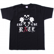 cut-rate, skull rose t-shirt