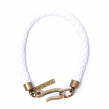 Back Channel, braided leather bracelet