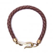 Back Channel, braided leather bracelet