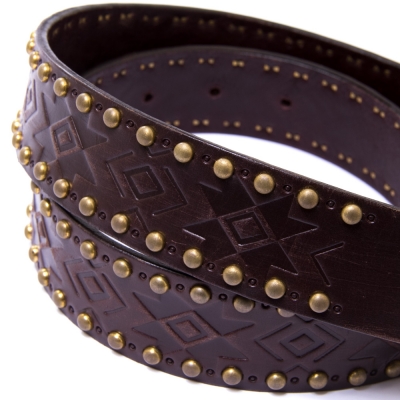 ROUGH AND RUGGED ラフアンドラゲット スタッズ レザー ベルト ラフアンドラゲット スタッズ レザー ベルト | ROUGH AND RUGGED, STUD