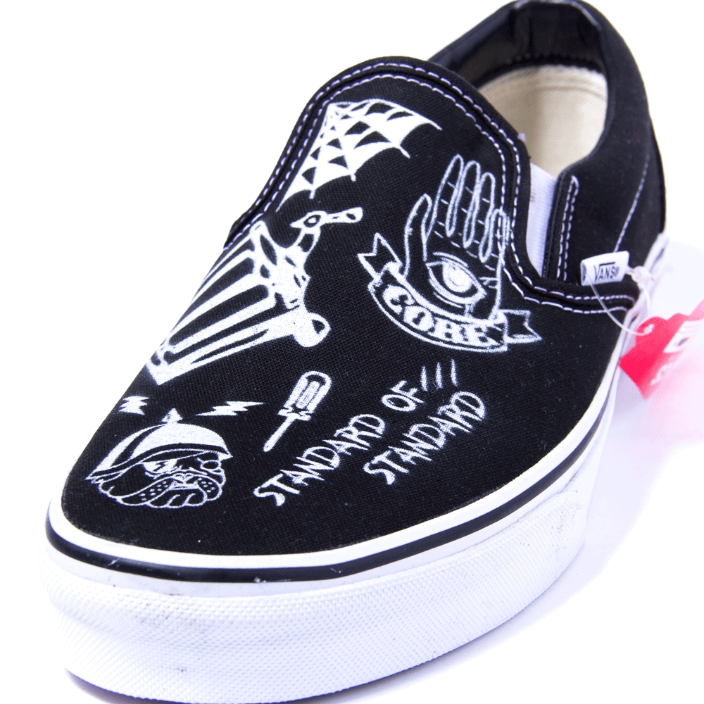 ヴァンズ スリップオン ツーフェイス オリジナル カスタム スニーカー  