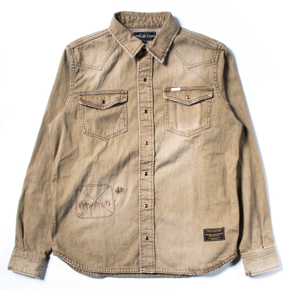 ラフアンドラゲッド ローベリー ロングスリーブ シャツ