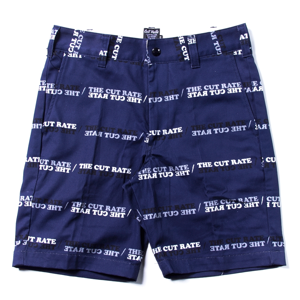 カットレイト  ロゴ ボーダー ショート