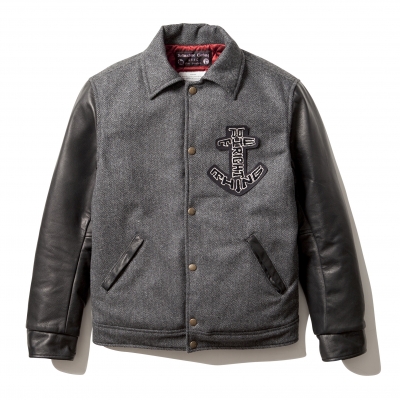 ソフトマシーン アンカー サイン ナイト ツイード スタジアム ジャケット