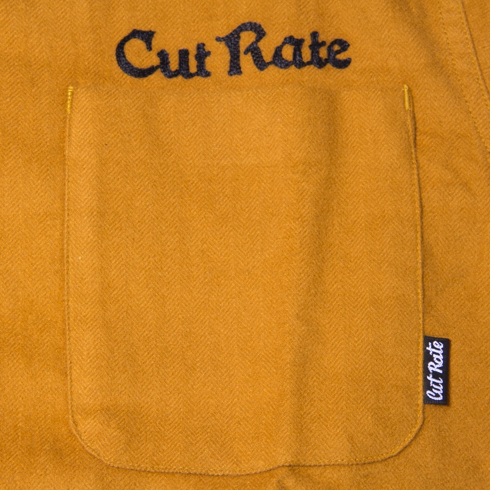 カットレイト ロングスリーヴ フランネルエンブロイデリー ワーク シャツ