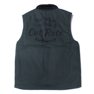 カットレイト ダック ワーク ベスト | CUTRATE DUCK WORK VEST - TWO 