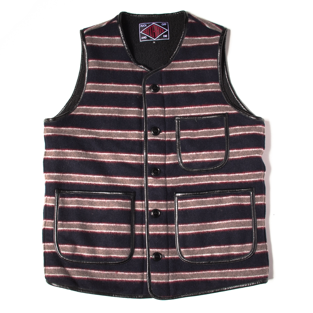 カットレイト  ボア ストライプ ベスト