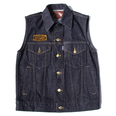 カットレイト デニム ベスト | CUTRATE DENIM VEST - TWO FACE（トゥー