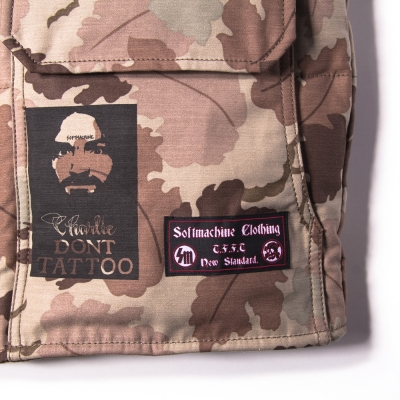 ソフトマシーン カモ ダウン ヴェスト | SOFT MACHINE SCRAWL CAMO 