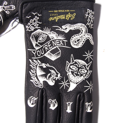 ソフトマシーン　レザー グローブ　ブラック　美品　softmachine ソフトマシーン レザー グローブ ブラック 美品 softmachine - メルカリ