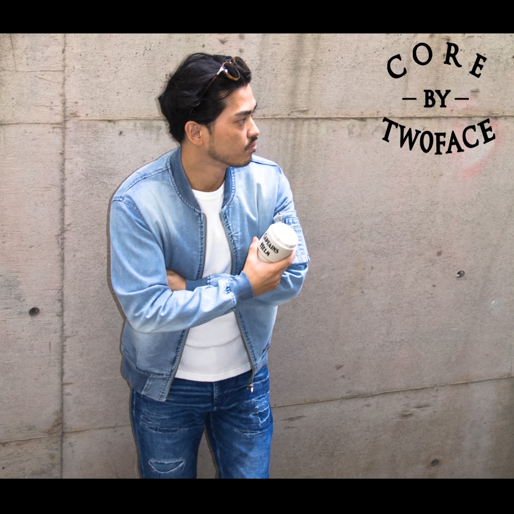TWO BONDS TWOFACE デニム スリーフェイス　リーバイス ツーフェイス オリジナル デニム ma1 | TWOFACE ORIGINAL , DENIM MA-1