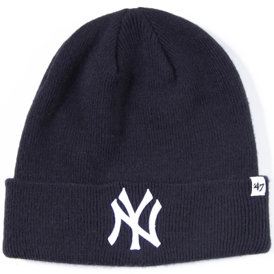 フォーティーセブン ブランド レイズド カフ ニット キャップ ビーニー ニューヨークヤンキース