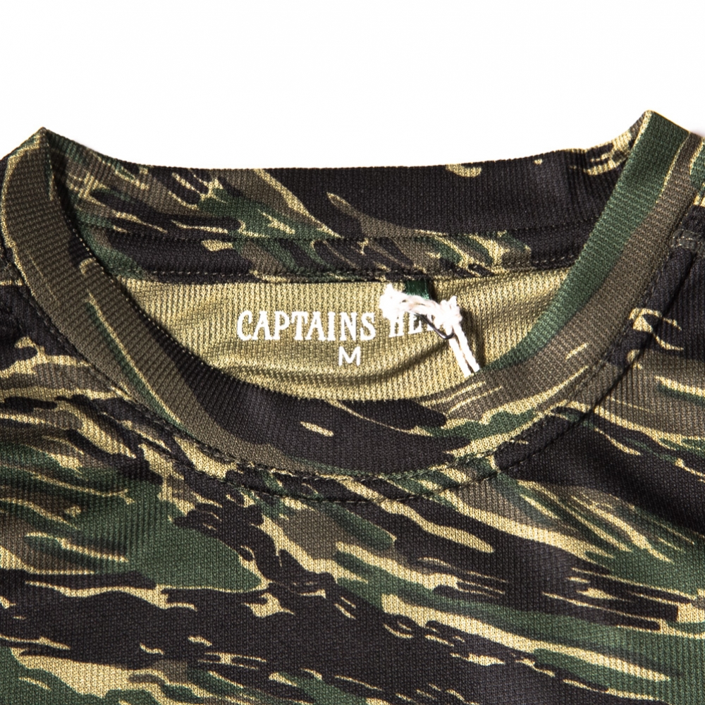 キャプテンズ ヘルム タイガー カモ サーフ ラッシュ Tシャツ