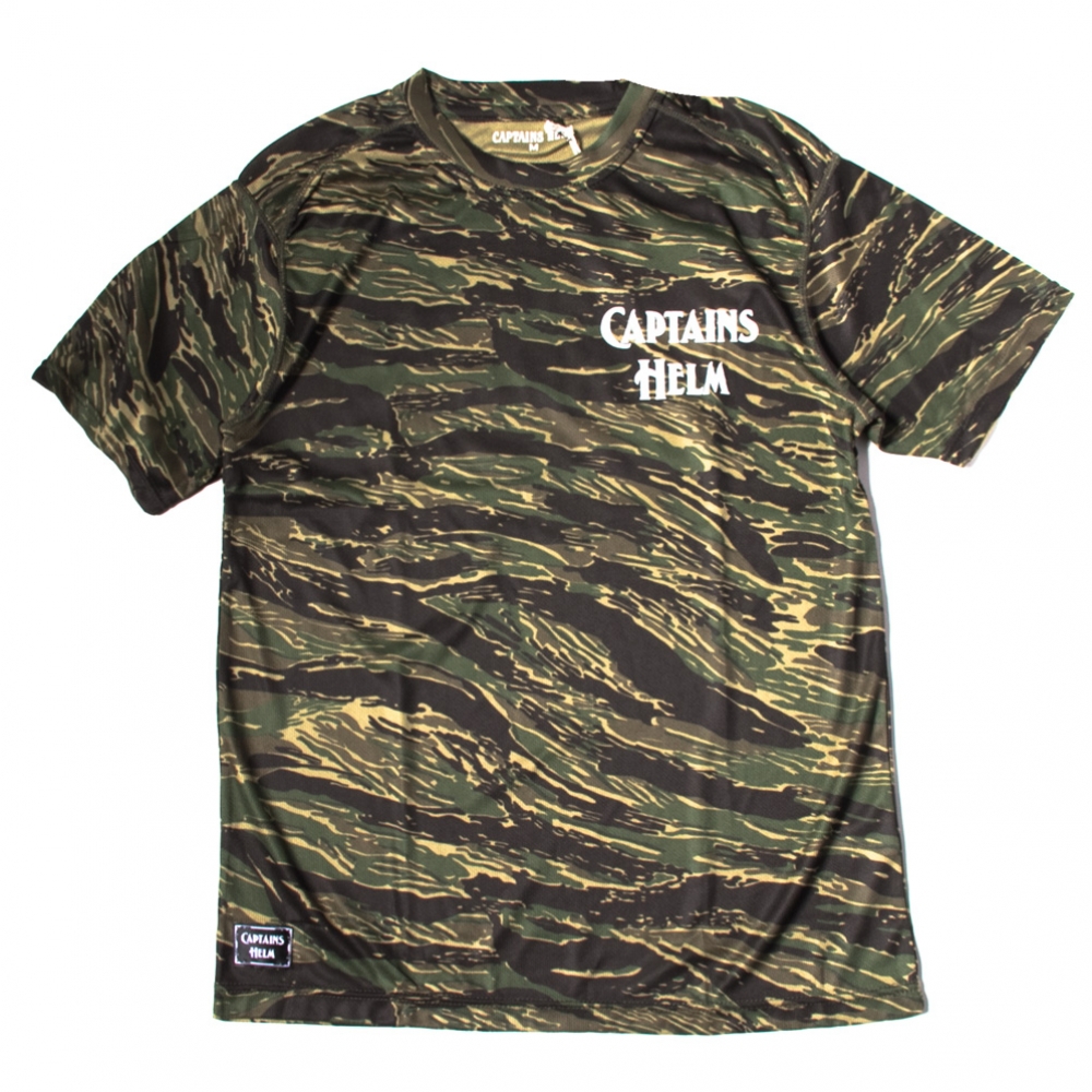 キャプテンズ ヘルム タイガー カモ サーフ ラッシュ Tシャツ