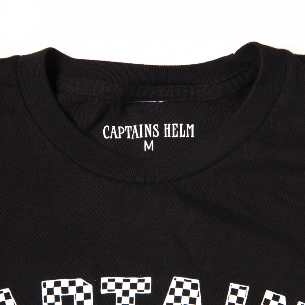 キャプテンズヘルム チェッカー フラッグ ロゴTシャツ | CAPTAINS HELM 