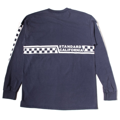 バンズ x スタンダード カリフォルニア チェッカー  ロゴ ロング スリーブ tシャツ