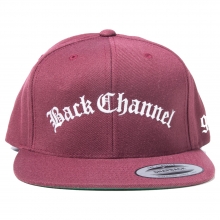 Back Channel, old english logo snap back