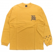 Back Channel, old english logo  l/s t