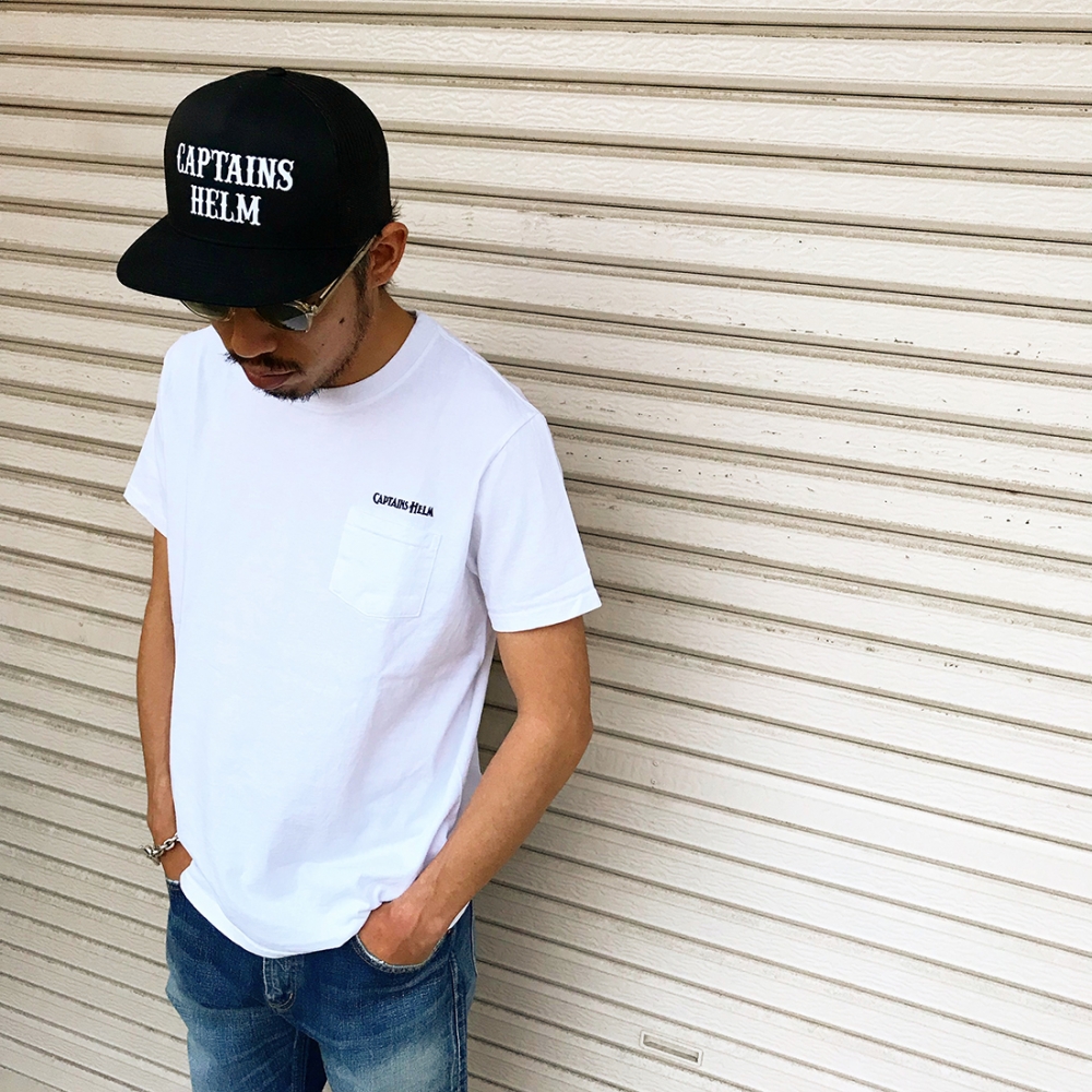 キャプテンズ ヘルム オリジナル ロゴ ポケット tシャツ キャプテンズ ヘルム オリジナル ロゴ ポケット tシャツ