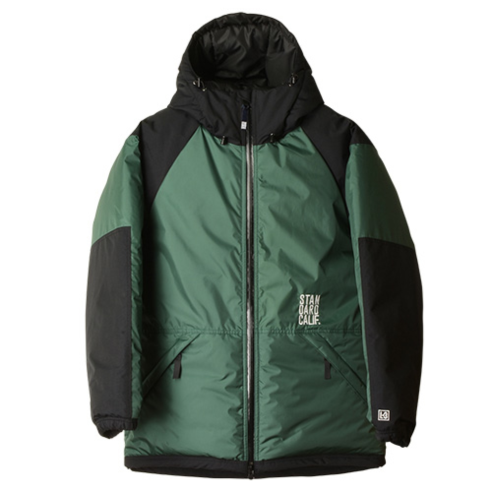 STANDARD CALIFORNIAパフフードコート　DLS L+3 ブラック スタンダードカリフォルニア パフ フード コート | SD PUFF HOOD COAT