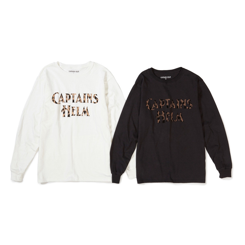 キャプテンズヘルム レオパード ロゴ ロング スリーブ Tシャツ 