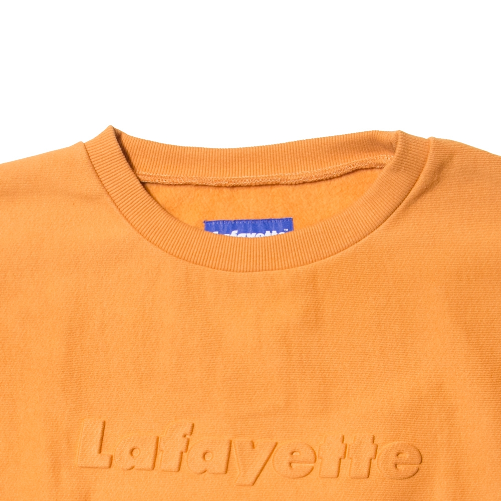 ラファイエット エンボス ロゴ US コットン クルーネック スウェットシャツ