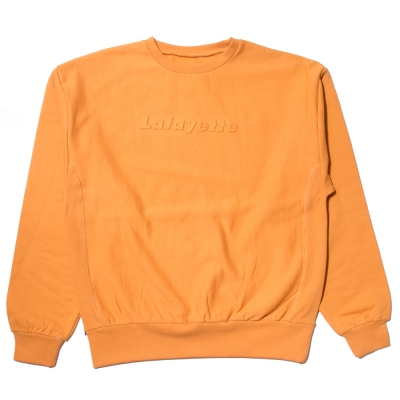 ラファイエット エンボス ロゴ US コットン クルーネック スウェットシャツ
