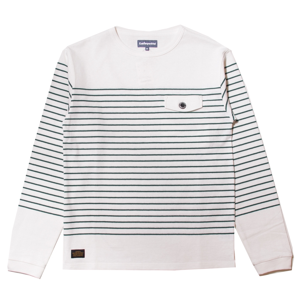 ラファイエット ボーダー ポケット L/S バスク シャツ