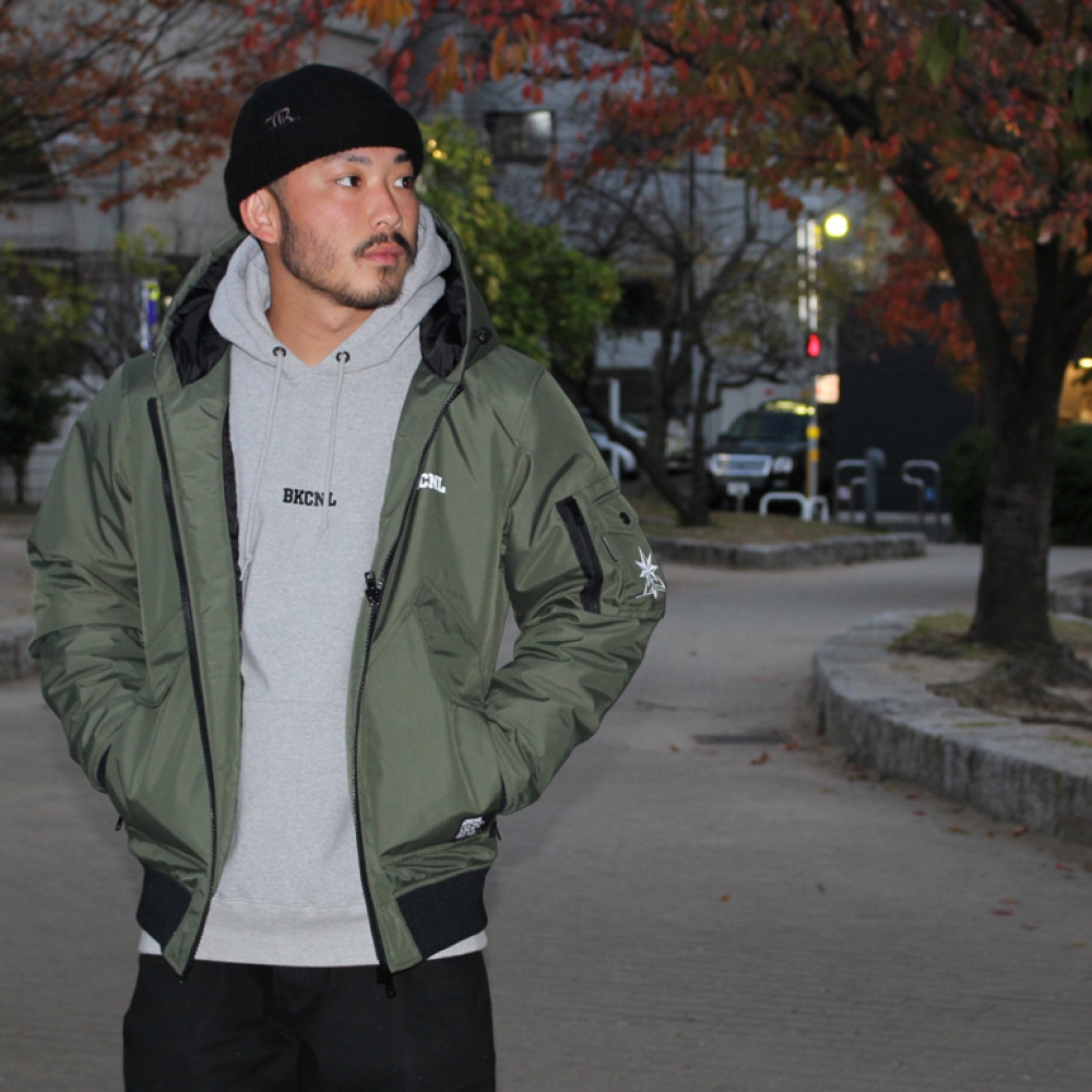 バックチャンネル　ナイロン3レイヤー　フーデッドジャケット　Ｌサイズ バックチャンネル ナイロン 3レイヤー フーデッド ジャケット | BACK