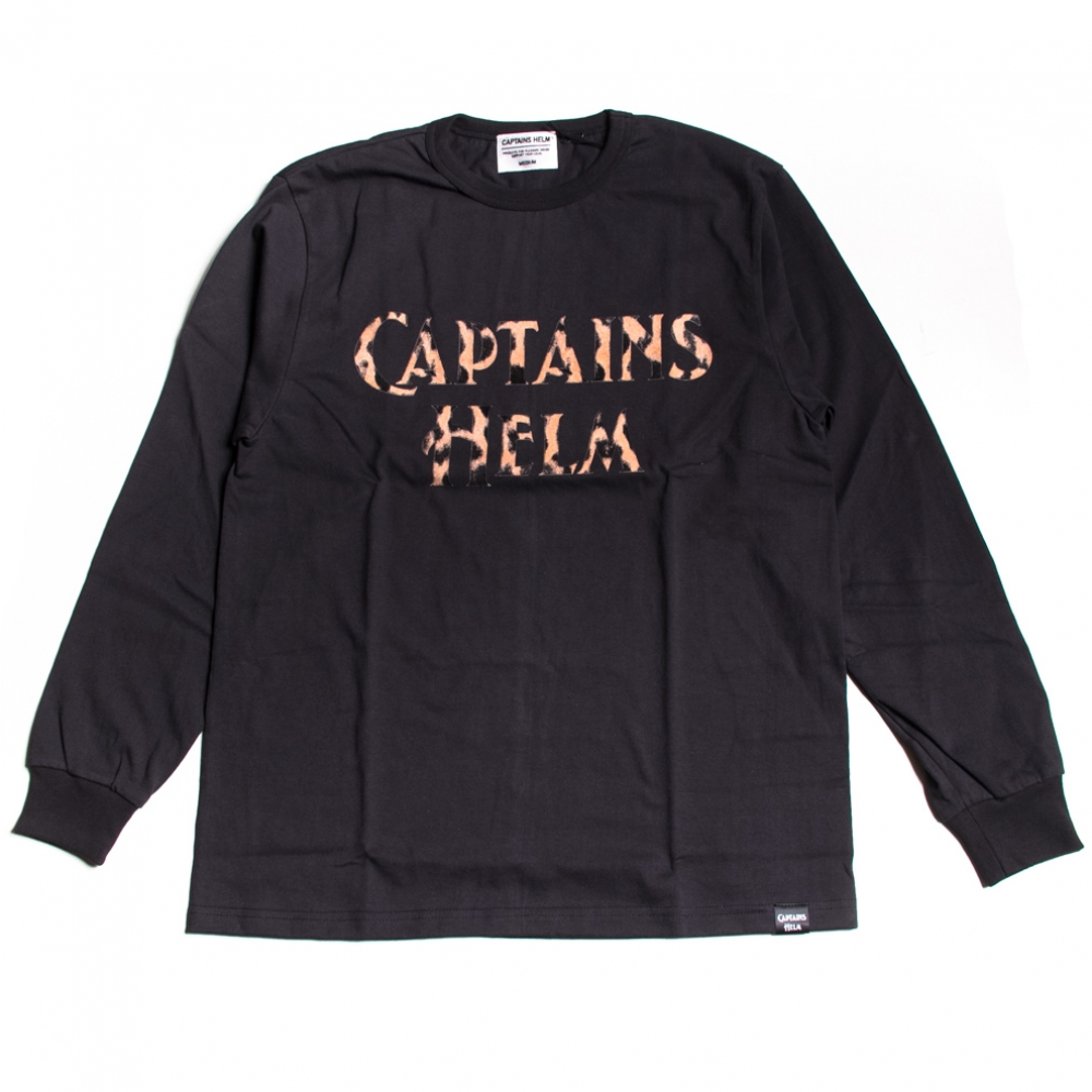 キャプテンズヘルム レオパード ロゴ ロングスリーブ Tシャツ 