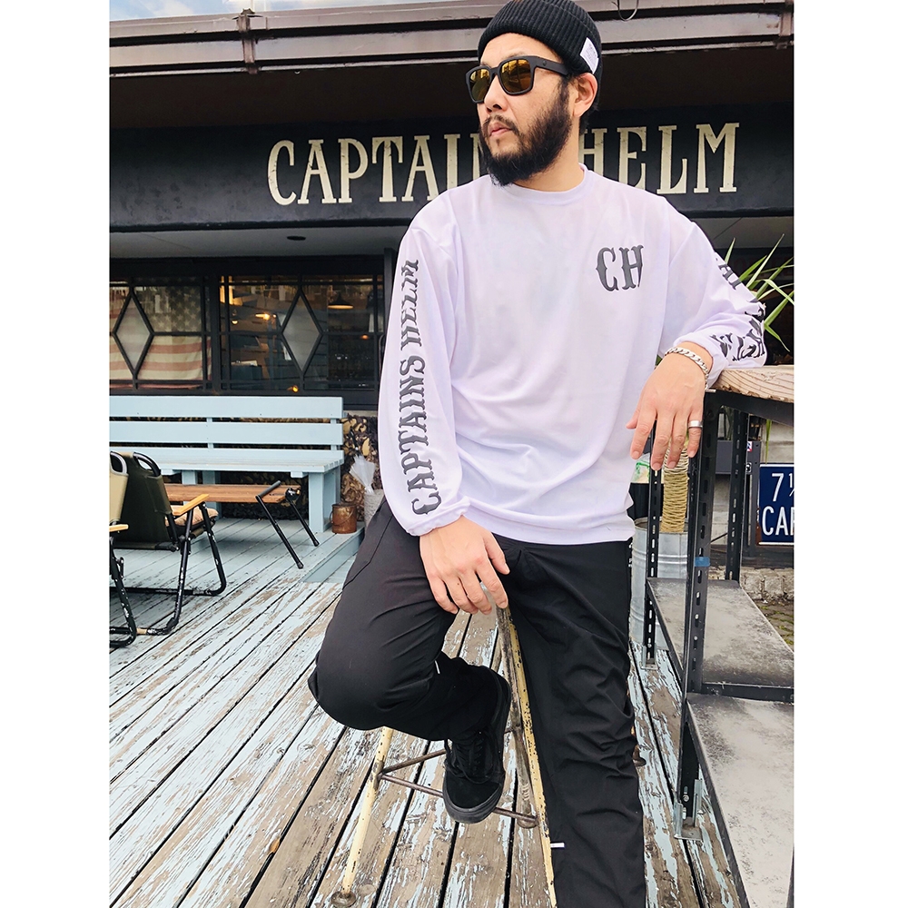 キャプテンズヘルム ローカルズ ロゴ ドライ ロングスリーブ Tシャツ