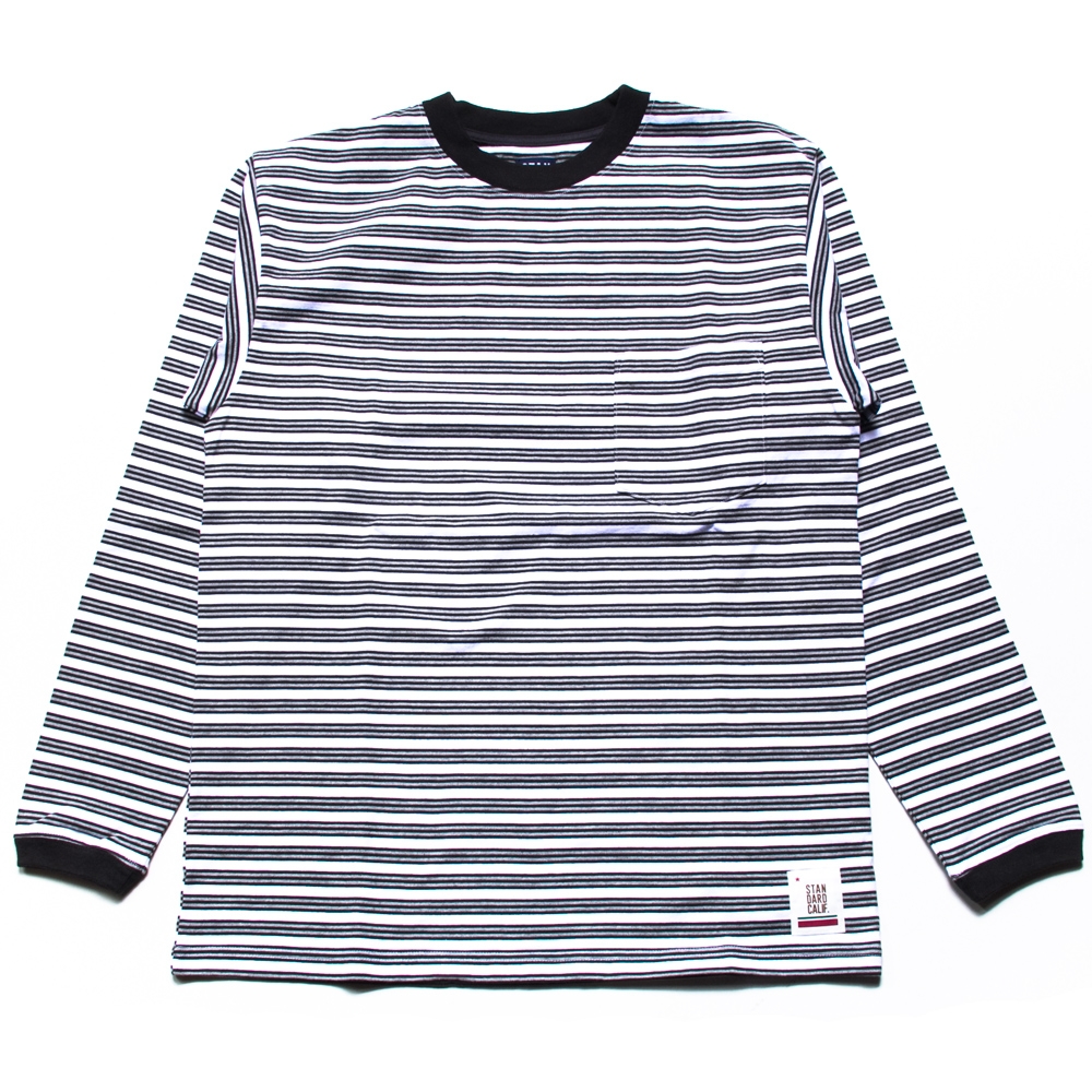 スタンダードカリフォルニア ボーダー ロング スリーブ Tシャツ | SD 