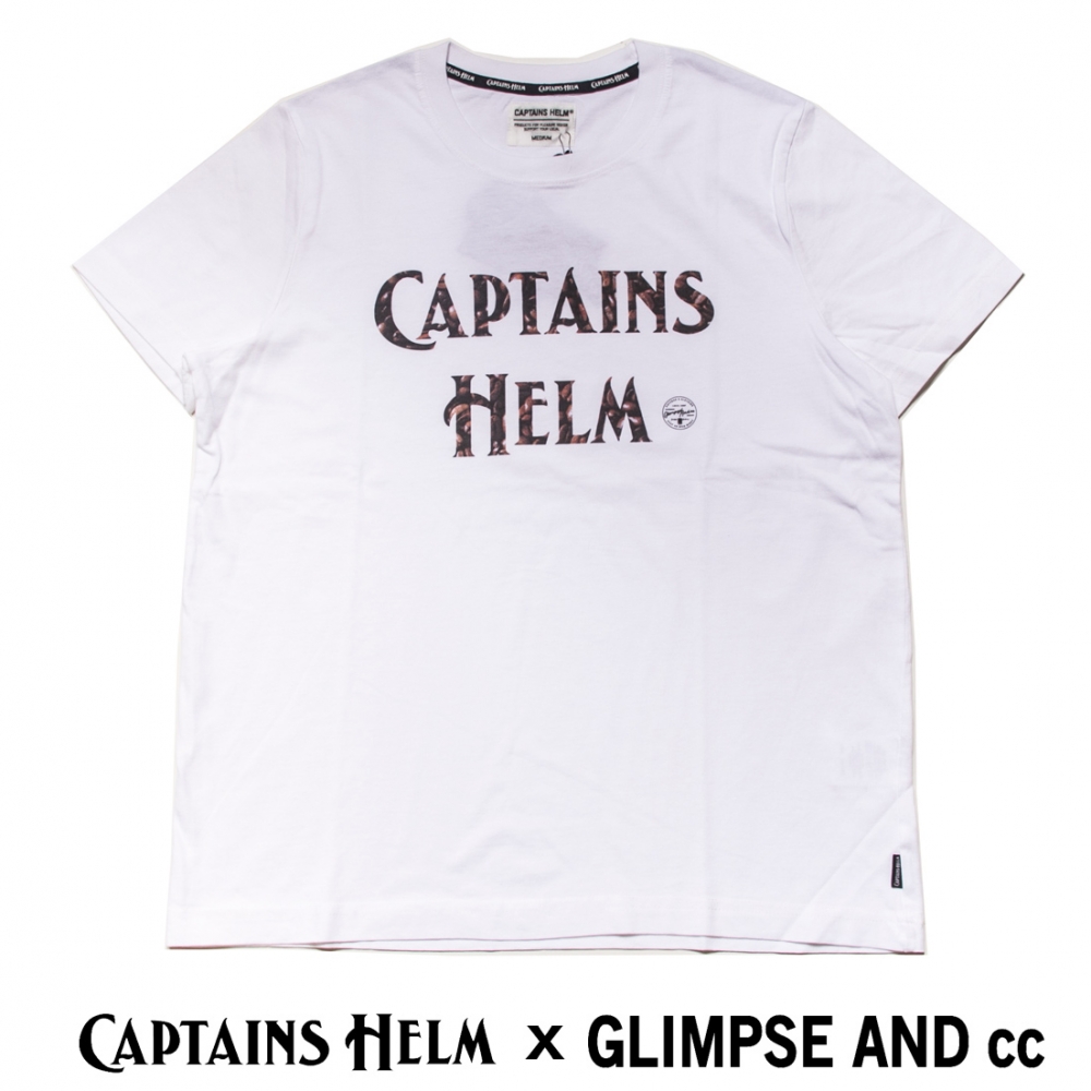 キャプテンズヘルム x グリンプス スペシャルコラボレーション カフェロゴ tシャツ