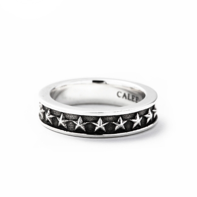 CALEE キャリー SILVER STAR NARROW RING シルバー スター ナロー