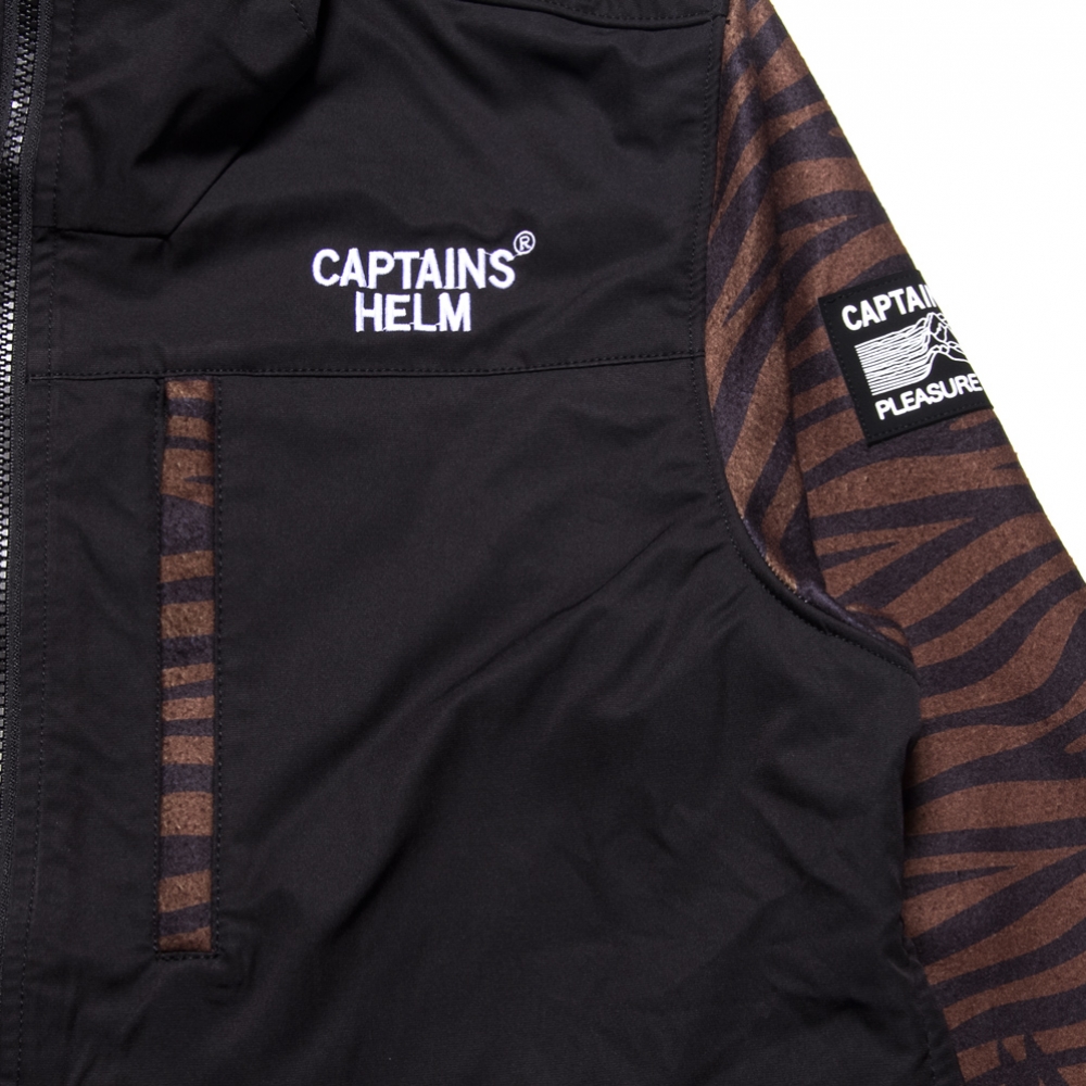 キャプテンズヘルム アニマル フリース ハーフ ジップ ジャケット