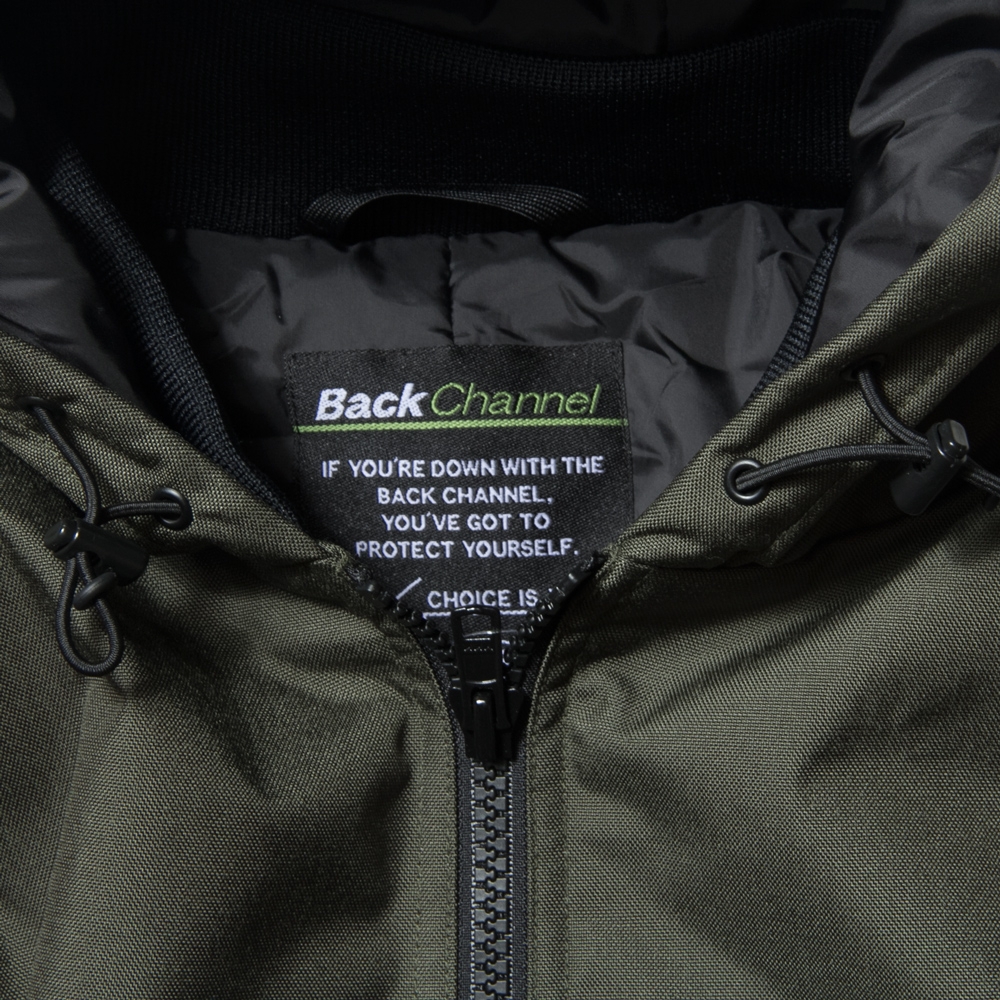 バックチャンネル コーデュラ ナイロン フーディッド ジャケット