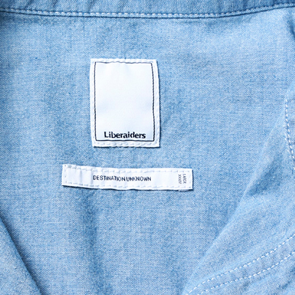 トップス Liberaiders R.P.L CHAMBRAY SHIRT BLUE リベレイダース R.P.I シャンブレー シャツ | LIBERAIDERS R.P.L