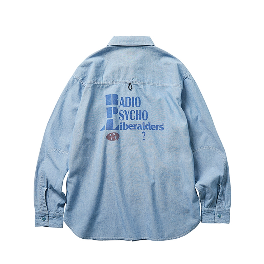 トップス Liberaiders R.P.L CHAMBRAY SHIRT BLUE リベレイダース R.P.I シャンブレー シャツ | LIBERAIDERS R.P.L