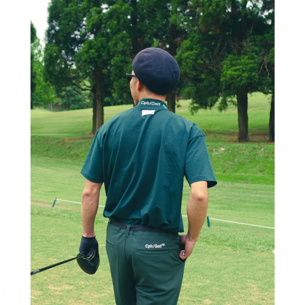 キャプテンズヘルム ゴルフ ジャガード モックネック ショートスリーブ  