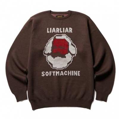 Soft Machine キャラクター刺繍セーター Lサイズ｜トップス