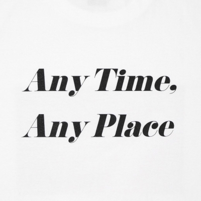 アップルバム  "Any Time, Any Place" T-shirt