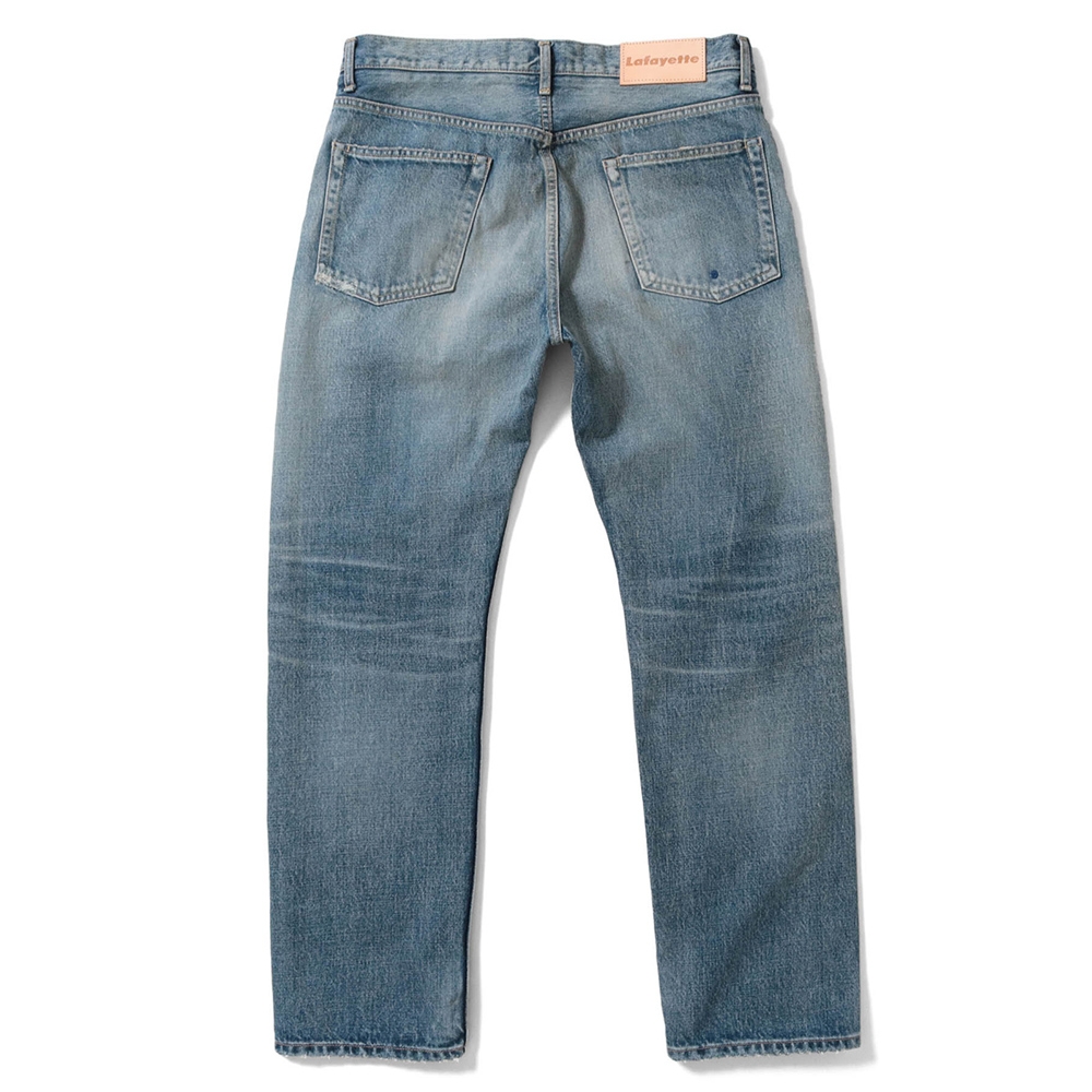 ラファイエット 5 ポケット ウォッシュド セルビッジ デニム パンツ 