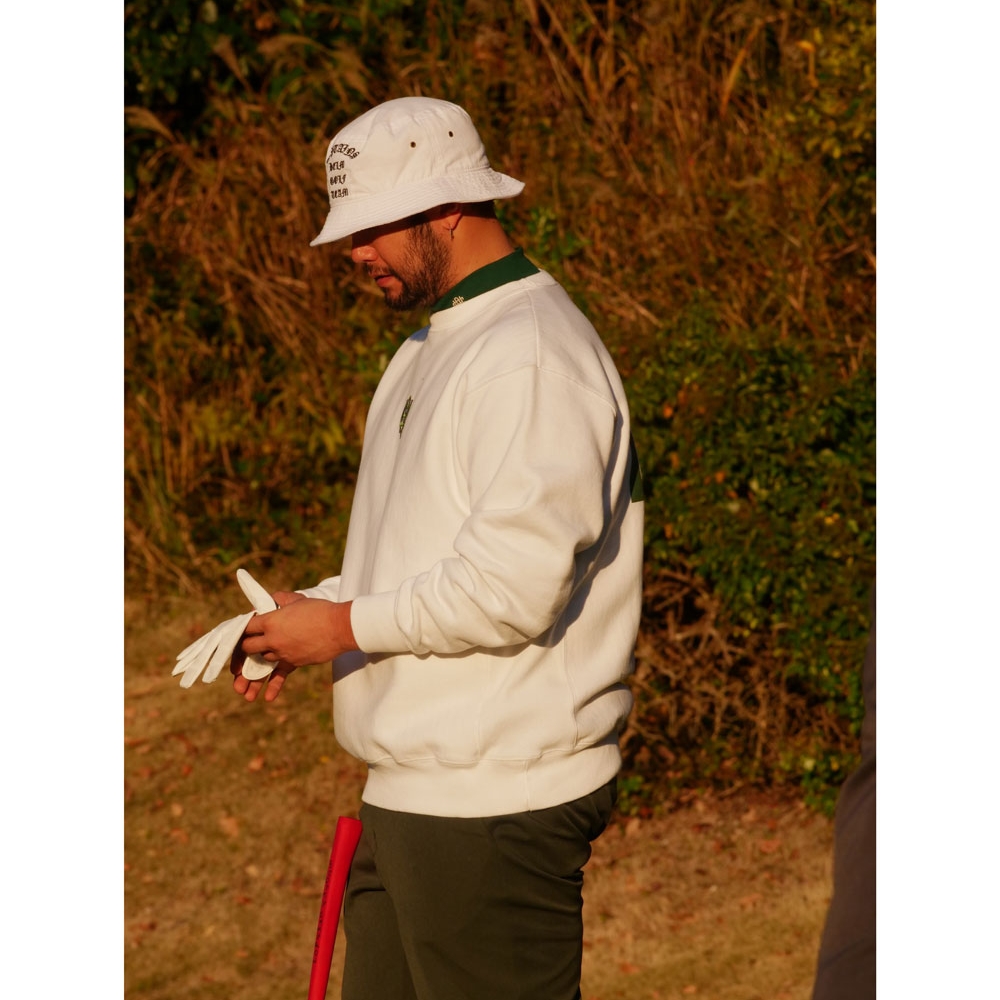 キャプテンズヘルム ゴルフ オーバーラップ ロゴ クルー スエット