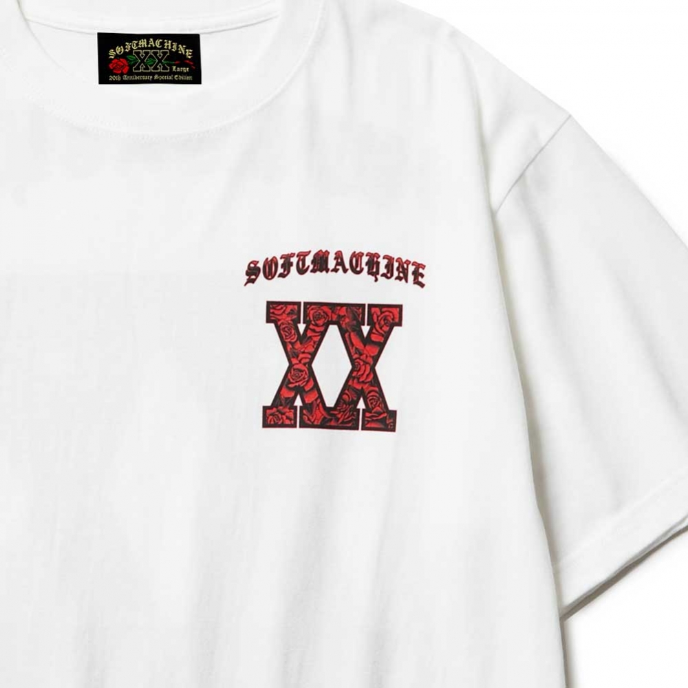 SOFTMACHINE XX Tシャツ 20周年記念モデル ホワイト L 【公式通販】