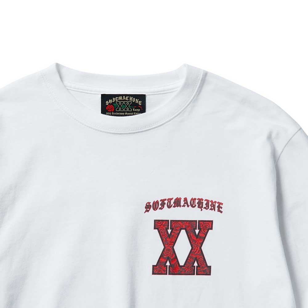 SOFTMACHINE XX Tシャツ 20周年記念モデル ホワイト L ソフトマシーン 20th anniversary tシャツ | SOFTMACHINE XX T-SHIRTS