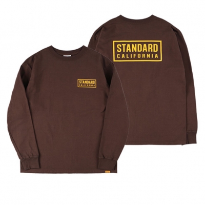 スタンダードカリフォルニア ボックス ロゴ ロングスリーブ tee | SD