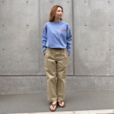 スタンダードカリフォルニア ボックス ロゴ ロングスリーブ tee | SD