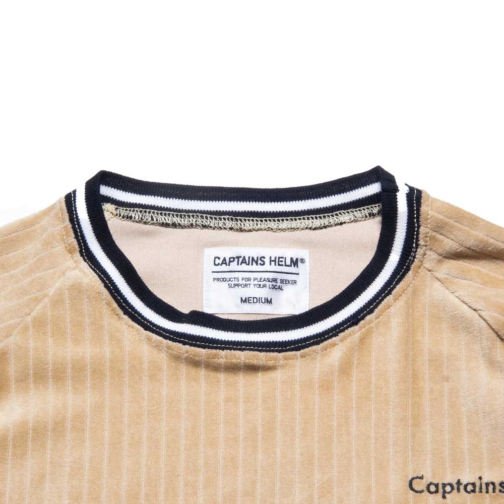 キャプテンズヘルム ライン リブ ベロア ロングスリーブ | CAPTAINS
