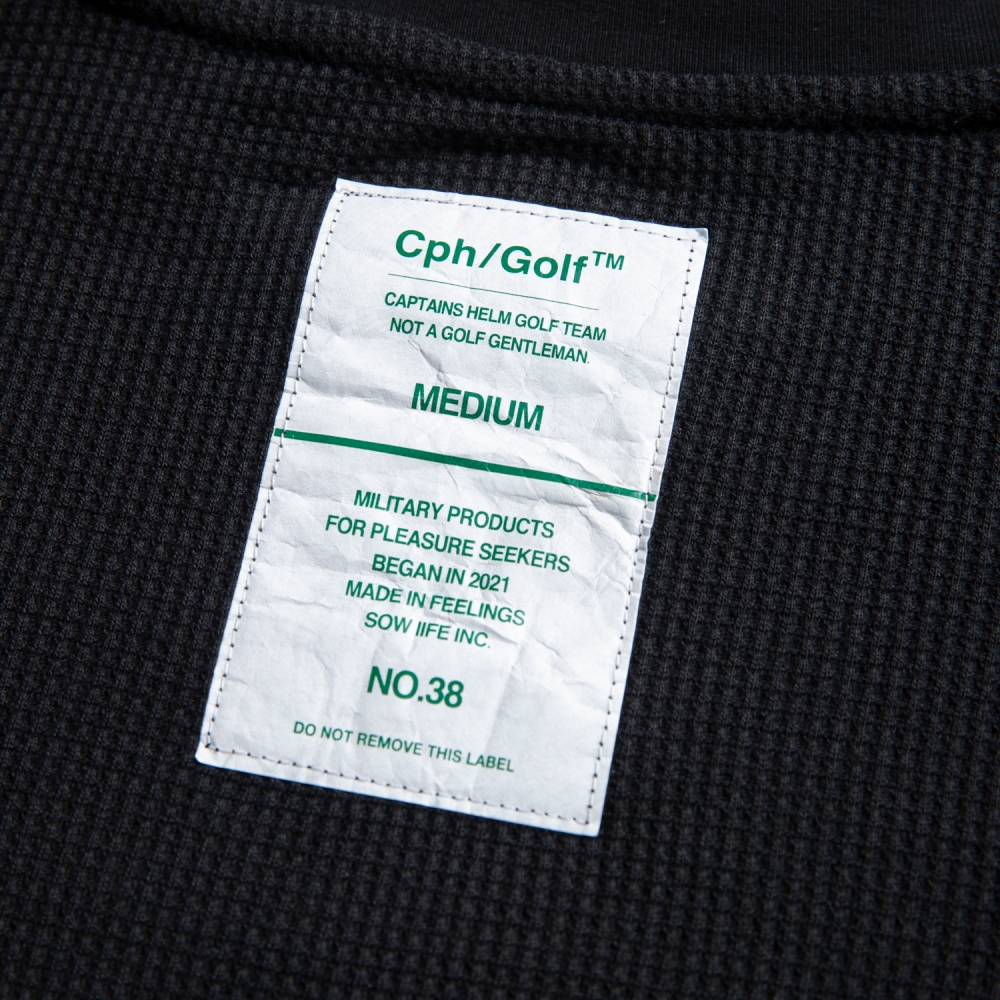 Cph/Golf™サーマル モックネック ロングスリーブT【ブラック】【L